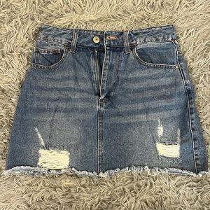 Mini Denim Skirt: Size Small
